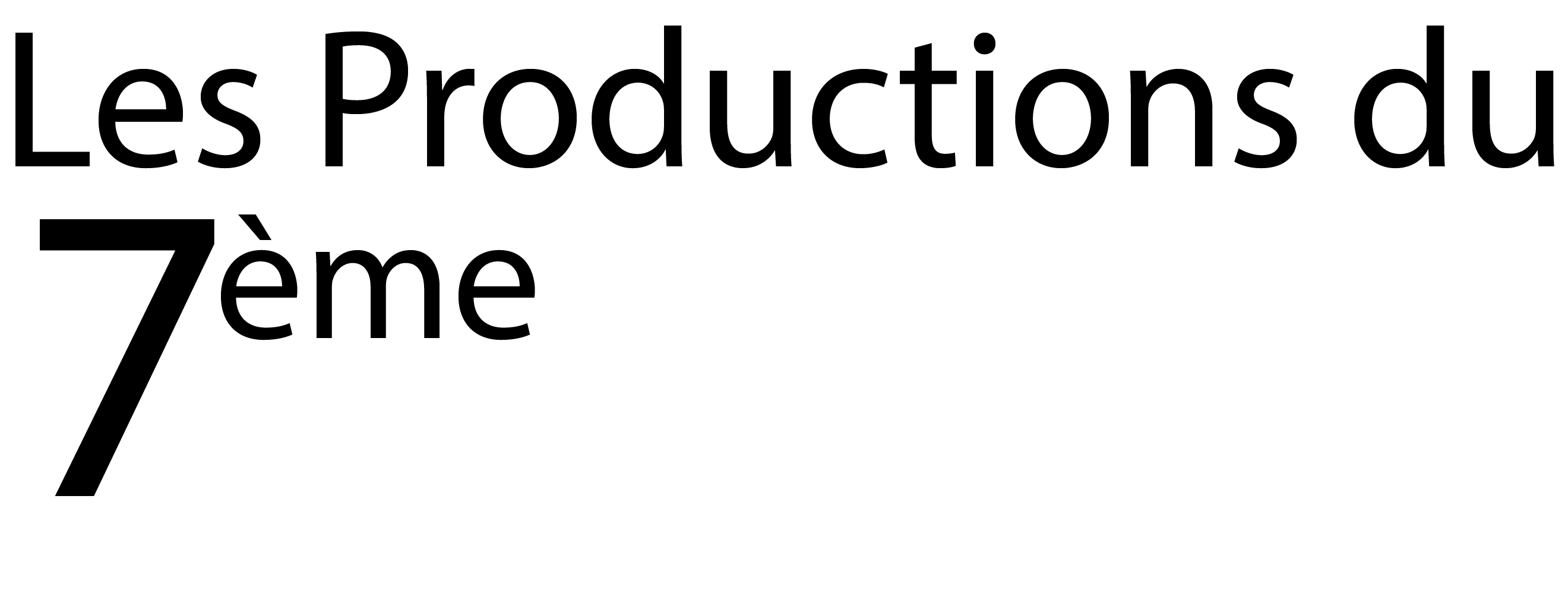Les Productions du 7ème